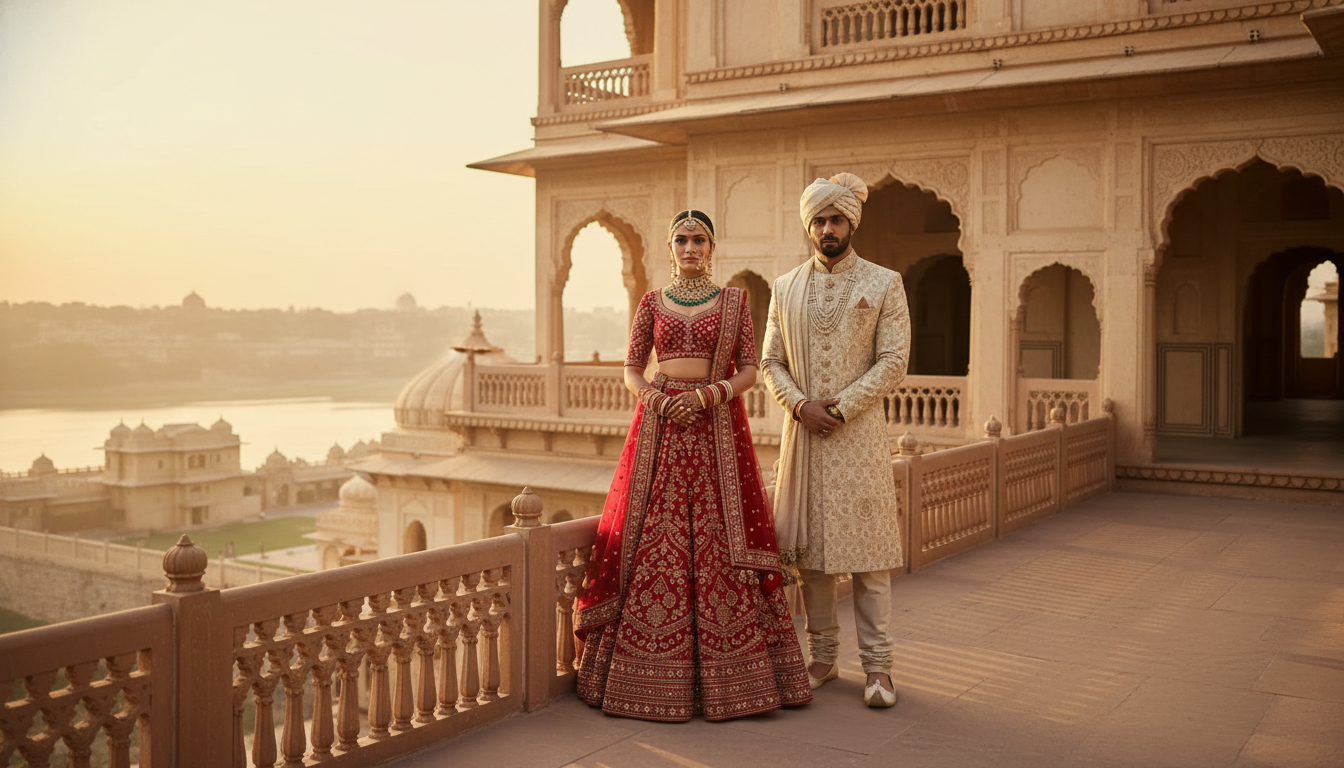 The Ethereal Union: Visualizing the Grandeur of the #ViRosh Wedding Celebration
